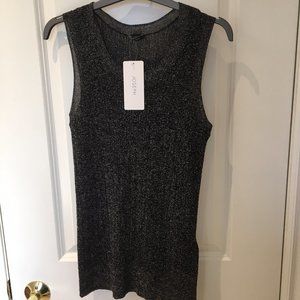 Black lurex tank top by Joseph, Medium, NWT